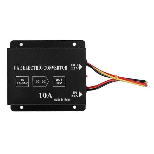 Voiture Camion 10A 120W DC 24V à 12V Convertisseur De Puissance Réducteur De Tension Électrique Transformateur abaisseur