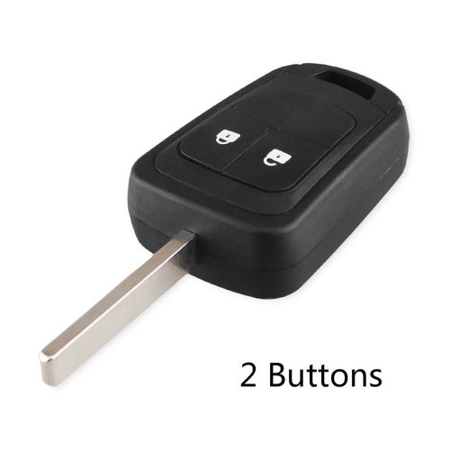 Coque De Clé Télécommande 2/3 Boutons,Pour Chevrolet Camaro Sonic Cruze Malibu Volt Spark Equinox,Étui Porte-Clés,Accessoires De Voiture - Type 2 Boutons