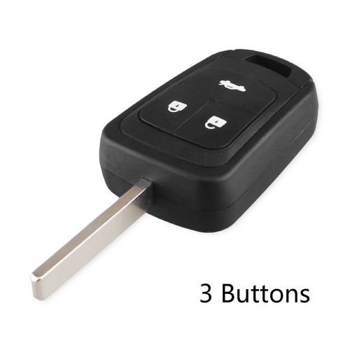 Coque De Clé Télécommande 2/3 Boutons,Pour Chevrolet Camaro Sonic Cruze Malibu Volt Spark Equinox,Étui Porte-Clés,Accessoires De Voiture - Type 3 Boutons