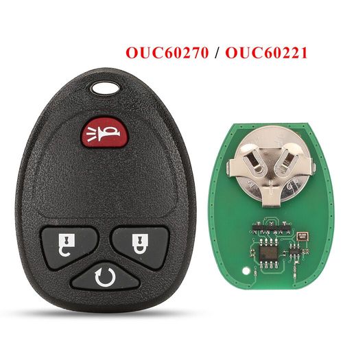 Jingyuqin 315mhz Ouc60270 5/6 Boutons Télécommande Entrée Sans Clé Voiture Porte-Clés Pour Buick Chevrolet Cadillac Gmc Saturn - Type 4 Buttons Start #B