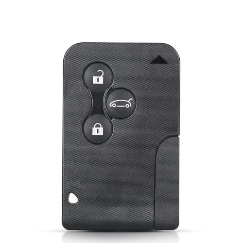 Carte À Puce À 3 Boutons,Étui Pour Cartes Scéniques Renault Clio Logan Megane 2 3 Koleos,Coque Noire Pour Clé De Voiture Avec Petite Clé - Type Model 2