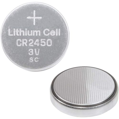 KYAOAYO-Cr2450B5 Lot De 5 Piles Bouton Au Lithium 3 V Argenté