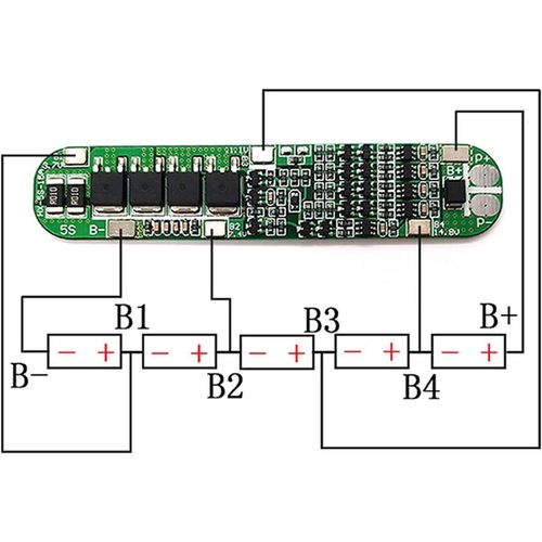 Kyaoayo-5s 15a 18.5v 5 Cellules Lithium Li-Ion 18650 Batteries Bms Protection Pcb Board
