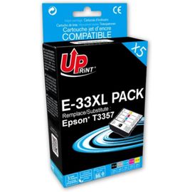 KYAOAYO-Pack De 5 Carotuches D'Encre Compatibles Avec 33Xl Orange Pour Xp-530 Xp-540 Xp-630 Xp-635 Xp-640 Xp-645 Xp-830 Xp-900 Xp-7100