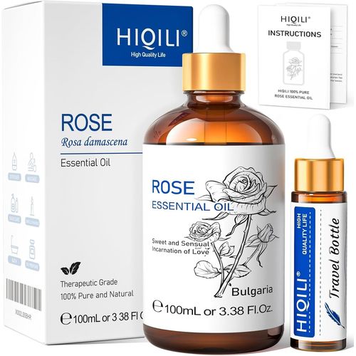 KYAOAYO-Huile Essentielle Rose 100Ml, 100% Pure Naturelle, Pour Diffuseur