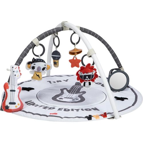 Kyaoayo-Roll With Me Tapis D'éveil, Tapis D'éveil Bébé Inspiré Du Rock'n'roll Avec Musique, 0-36 Mois, Tapis De Jeux Bébé, 20 Activités, Arches Réglables, Pliable, Tiny Rockers