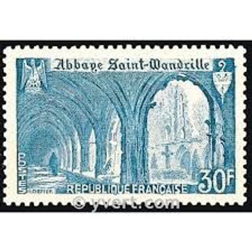 Abbaye De Saint-Wandrille Année 1951 N° 888 Yvert Et Tellier Luxe