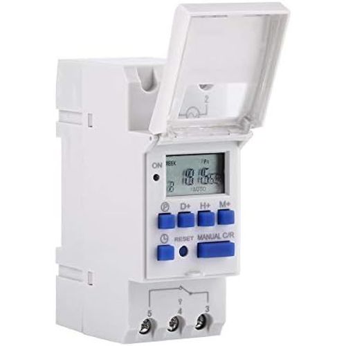 KYAOAYO-Minuteur Numérique Programmable, Ecran Lcd Interrupteur Horaire Hebdomadaire Avec Programmation Minuteur Programmable Sur Rail Din (220 V)