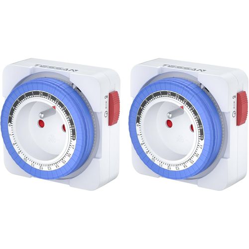 KYAOAYO-Pr Minuteur Programmable 24 Heures, Programmateur Courant 3680W, Timer Pr Electrique À 96 Segments, Intervalle De 15 Minutes, Minuterie De Cycle Quotidien, Pour Lampes
