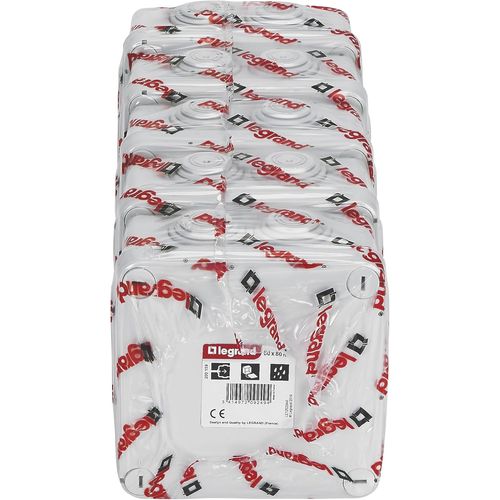KYAOAYO-Lot De 5 Boîtes De Dérivation Étanche Plexo 80X80Mm