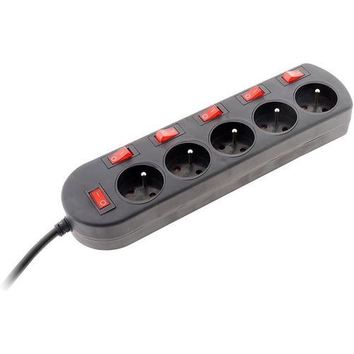 KYAOAYO-Bloc Sono 5 Pr s 16A 2P+T + 6 Interrupteurs Câblé Ho5Vv-F 3G1,5Mm² 3M -