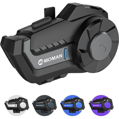 Kyaoayo-Intercom H2 Pro - Système D'interphone Moto Main Libre Avec Radio Fm, Musique, Suppression Bruit Dsp&cvc - Casque Wireless 5.1 1 Unité Noir