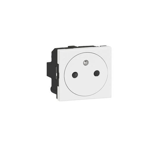 KYAOAYO-Pr Electrique Murale Avec Terre Mosaic Surface - Pr 2P+T À Fixation Par Emboîtement - Fabriqué En France - Blanc