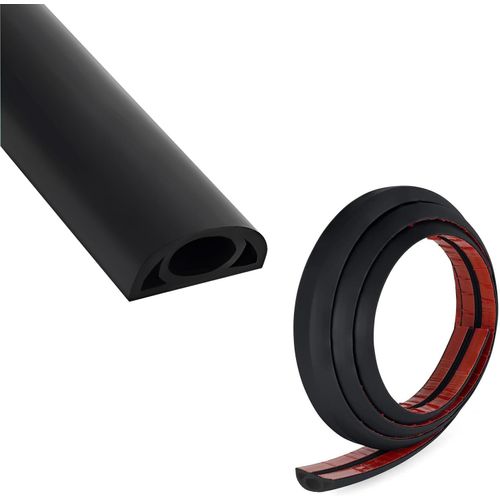 KYAOAYO-Goulotte Passe Cable Sol, Goulotte Autocollante 20 Mm (L) X 10 Mm (H) X 3 Mètres De Longueur, Protege Canal De Câble, Pour Câbles Électriques Domestiques, Protection De Câble, Cache-Câble, No