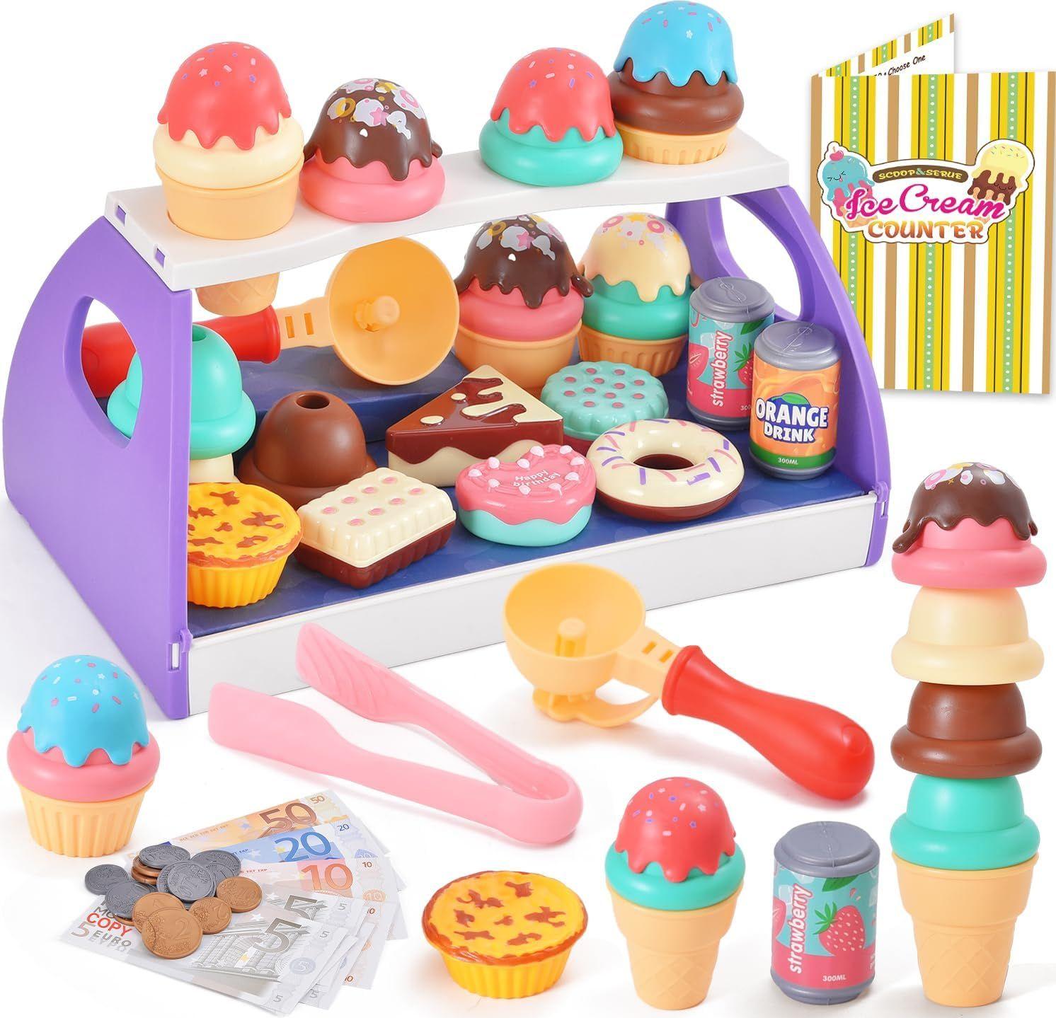 Jouets pour enfants réfrigérateur accessoires avec distributeur de glace  jeu de rôle pour enfants cuisine coupe aliments jouets pour filles garçons  - AliExpress