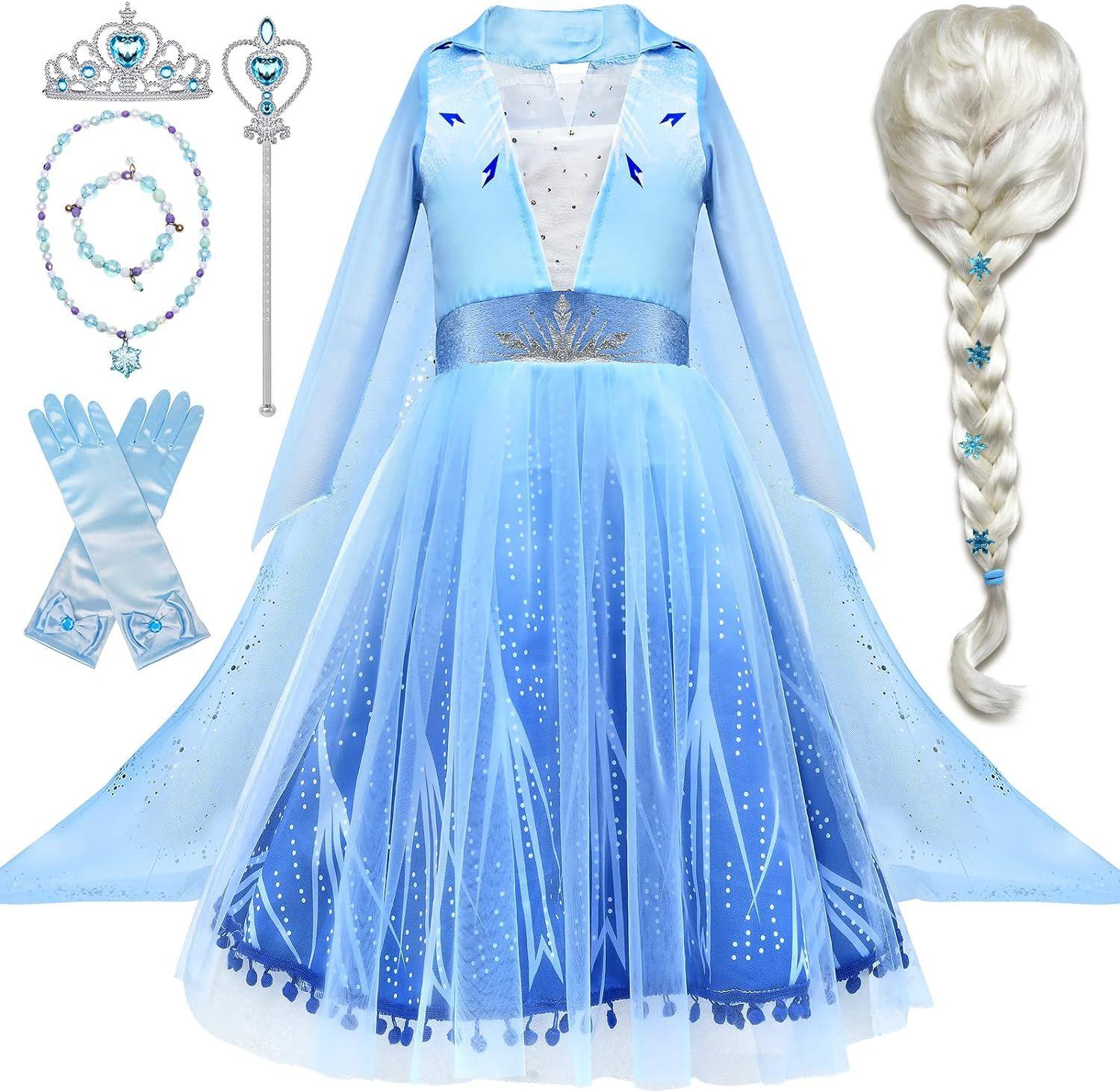 Perruque Elsa La Reine des neiges pour enfant 