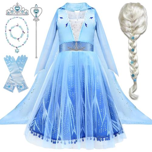 Déguisement robe la Reine des Neiges princesse Elsa - Déguisement