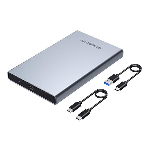 Graugear G-2501-AC-10G (2.5"), Boîtier pour disques durs, Argent
