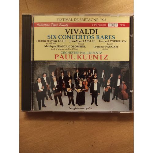 Antonio Vivaldi 6 Concertos Pour Instruments Rares Et Anciens Par Takashi Et Sylvia Ochi Jean-Marc Labylle Fernand Corbillon Monique Frasca-Colombier Laurence Paugam Orchestre De Chambre Paul Kuentz