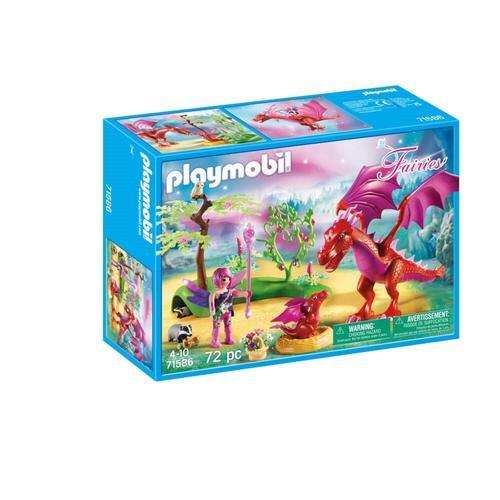 Playmobil 71586 Fairies La Maman Dragon Et Son Bébé
