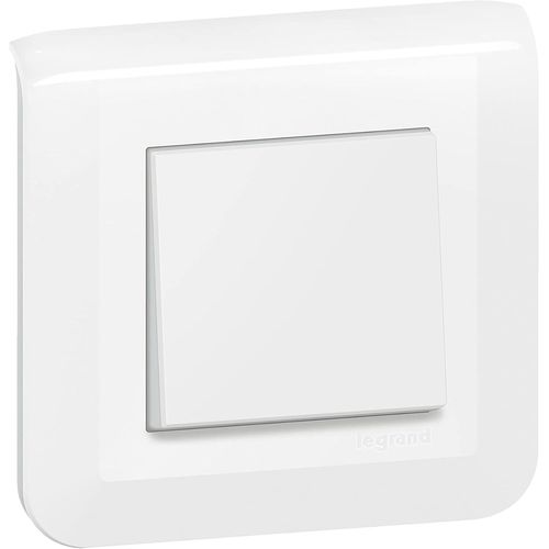 KYAOAYO-Poussoir Simple Mosaic 6A Blanc Complet Avec Plaque Et Fixation À Griffes