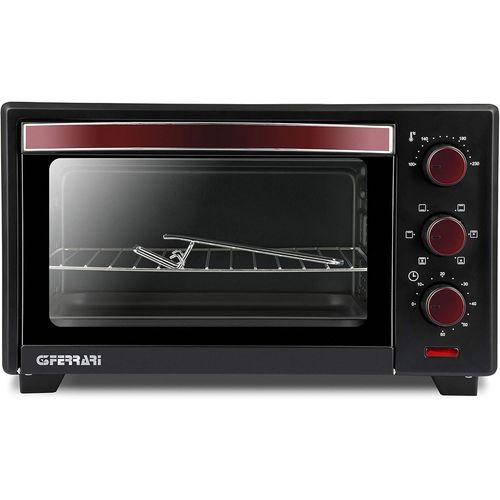 KYAOAYO-G10135 Four ¿¿lectrique Ventil¿¿ ""Le Moro 20 Plus"",1380 W, 20 Litres, 100-230¡ãC, Anti-Adh¿¿rent, Noir/Rouge