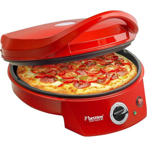 Kyaoayo-Four ¿¿ P ¿¿Lectrique, Four ¿¿ P Jusqu'¿¿ 230¡Ãc, Chauffage Haut/Bas Pour P Faite Maison Ou Surgel¿¿E, Tarte Flamb¿¿E, Quiche Ou Wraps Jusqu'¿¿ ? 27cm, 1800 Watts, Couleur Rouge
