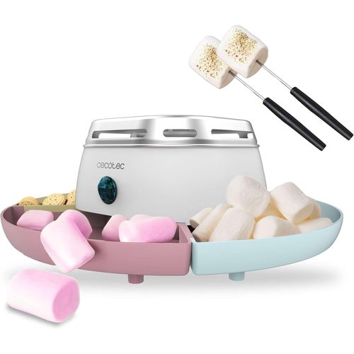 KYAOAYO-Chamallow Carbecue Guimauve Et Fondue Marshmallow Fun&Sugar Marshmallow. Machine Pour Chauffer Des Marshmallows, S'More, Avec 270 W De Puissance Et 2 Fourchettes En M¿¿tal.