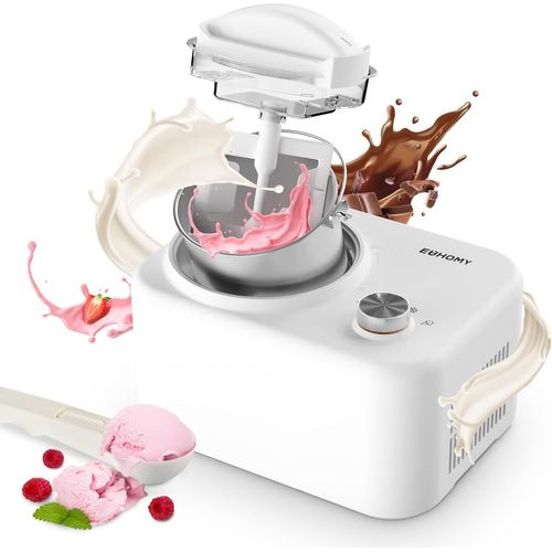 Kyaoayo-Sorbetiere Turbine A Glace, Machine A Glace Avec Compresseur, Machines ¿¿ Glace Et Sorbeti¿¿Res Auto-R¿¿Frig¿¿Rant De 1l£¬100w, Smoothies, Yaourt Glac¿¿, Milkshakes, Machine ¿¿ Cr¿¿Me Glac¿¿E Diy