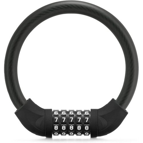 Kyaoayo-Antivol De Vélo Câble Antivol À Combinaison Codes À 5 Chiffres Cadenas De Chaîne Robuste De Sécurité Léger Vtt Vélo De Route Vélo Électrique Moto Trotinette Électrique Vélo Pilant Noir