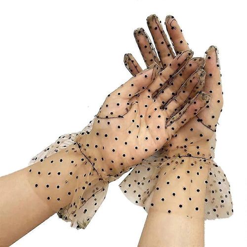 Gants En Dentelle Pour Femmes, Gants Courts En Dentelle, Gants En Dentelle Pour Mariage, Thé, Fête Des Années 1950, Cadeaux De Costume