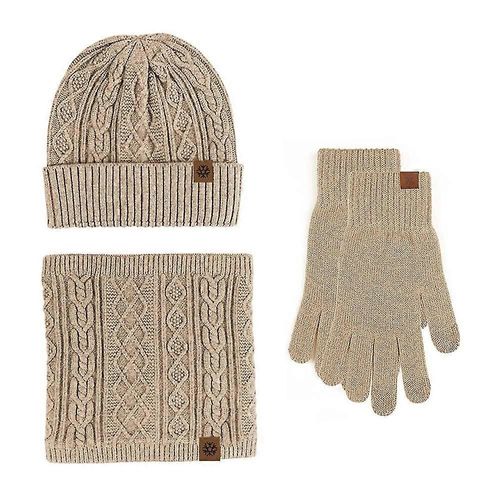 Ensemble Bonnet, Écharpe, Gants Et Écran Tactile Pour Homme Et Femme