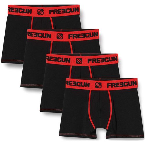Lot De 4 Boxers Coton Rouge Rouge/Noir