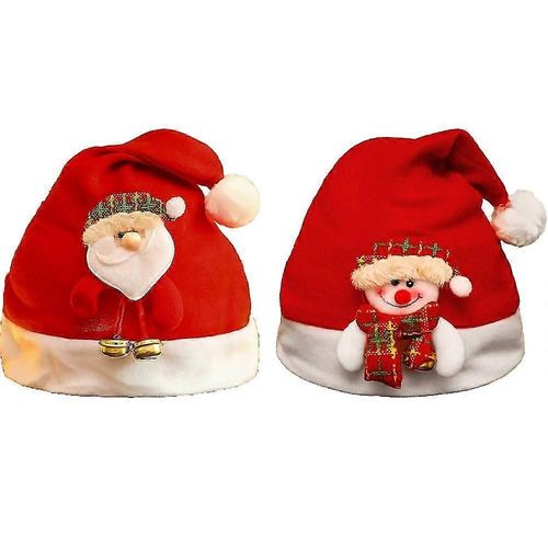 Chapeau De Fête De Noël - Chapeau De Noël Pour Adultes Et Enfants
