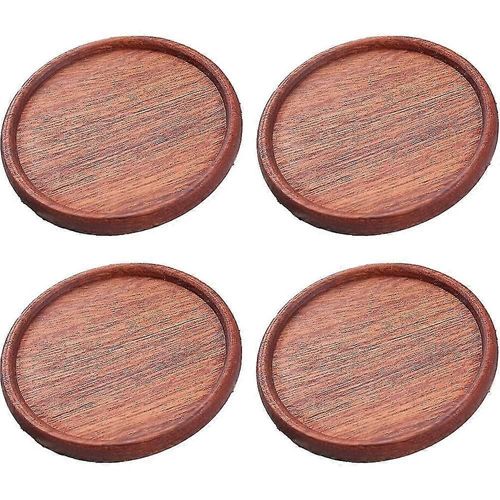 Dessous De Verre En Bois Absorbant, Pieds En Mousse Pour Protection De Table, 3262