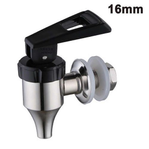 Robinet de rechange pour distributeur de bière, bec verseur en acier inoxydable antirouille pour une installation facile et un excellent débit continu (16 mm)