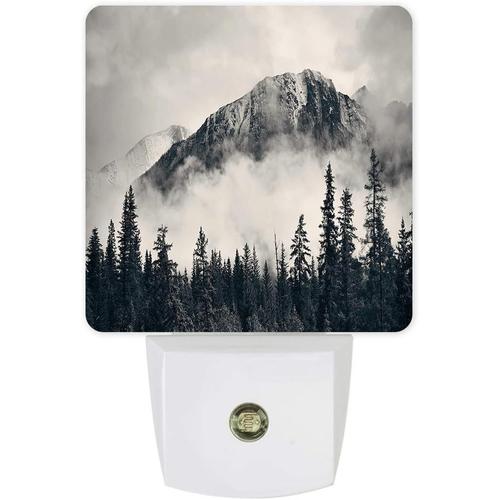 Veilleuse Led A Brancher Nation Park Canadian Smokey Mountain Cliff Lampe De Nuit Exterieure Idyllique Avec Capteur De Mouvement Du Crepuscule A L'aube Pour Chambre A Coucher, Cuisine...