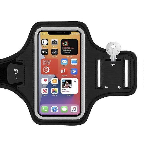Brassard De Course Étanche Pour Téléphone Portable, Pour Homme Et Femme, Idéal Pour Le Fitness En Plein Air (Noir)