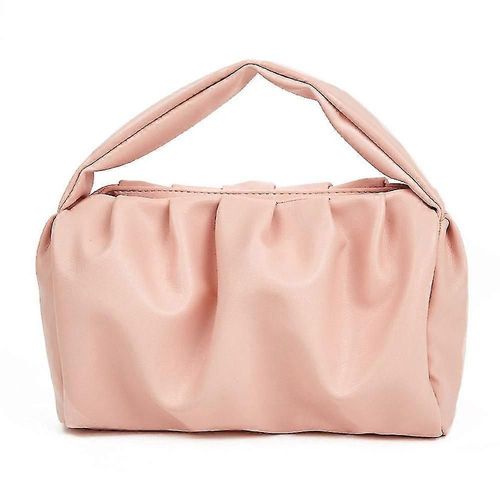 Sac à main en PU texturé de couleur unie pour femme, tendance Joker, sac à main de célébrité en ligne, trousse de maquillage