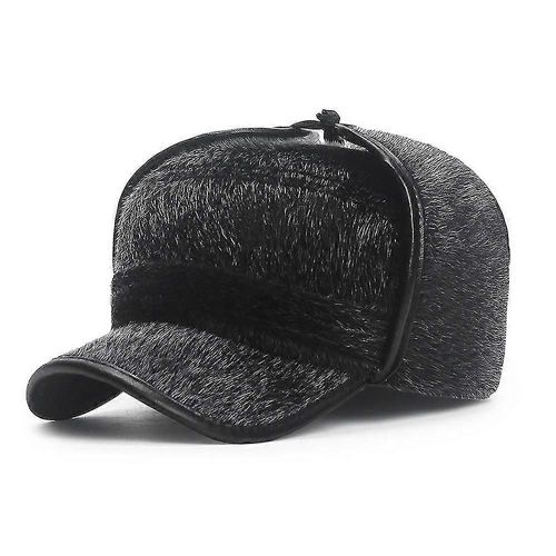 Casquette D'hiver En Coton Pour Homme Avec Cache-Oreilles