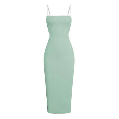 Robe Fourreau Ajourée Dos Nu À Bretelles Style Spice Girl