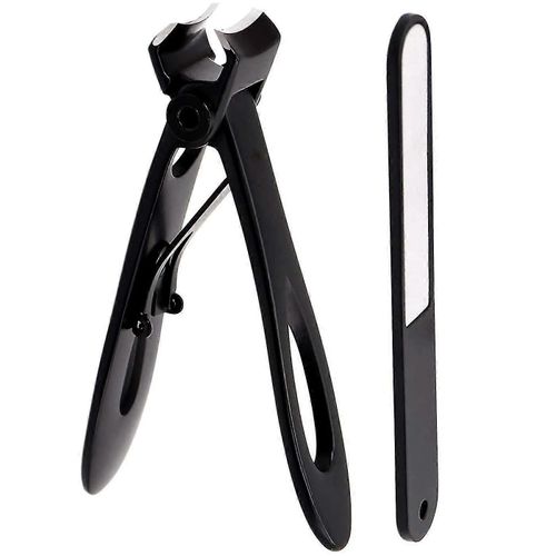 Ensemble De Coupe-Ongles À Mâchoire Large Pour Hommes Et Femmes, Pour Ongles Incarnés, Manucure Et Pédicure (Noir) 