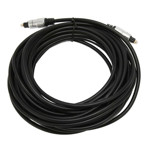 Câble de son optique Connecteur plaqué or Câble à fibre optique de son numérique clair avec boîtier en alliage d'aluminium 10 m / 32,8 pieds