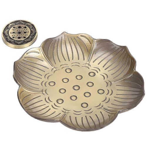Porte-encens Plaque de fleur de prunier Stick Burner Stand Bronze Zinc Alloy Home Worship
