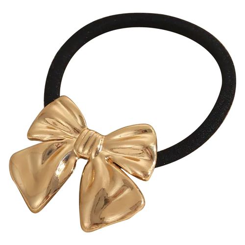 Élastique Casual Pour Cheveux À N?ud Ruban Adorable Doré