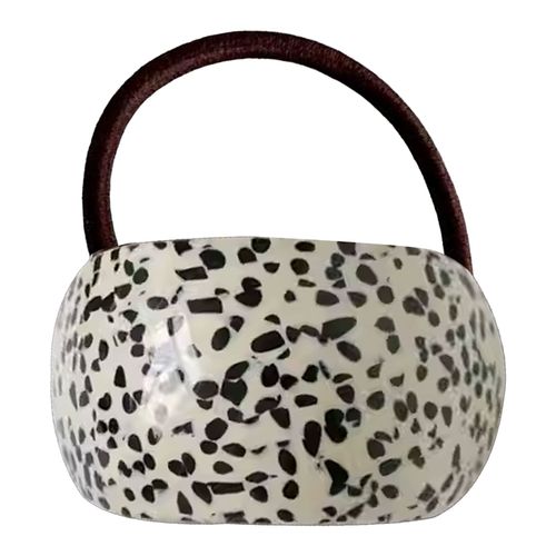 Élastique Casual Pour Cheveux Avec Perle Fleuri Graphique Beige Et Bleu