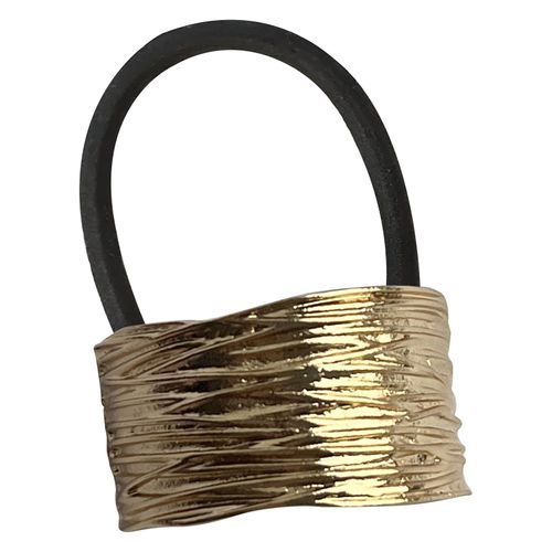 Élastique Casual Pour Cheveux À Anneau Sculpté Texturé Doré