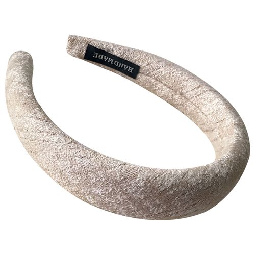 Serre-Tête Large Pour Cheveux En Tweed Uni Rétro Glam Marron