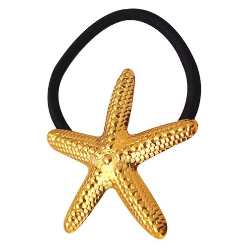 Élastique Casual Pour Cheveux À Manchon Étoile De Mer Adorable Doré