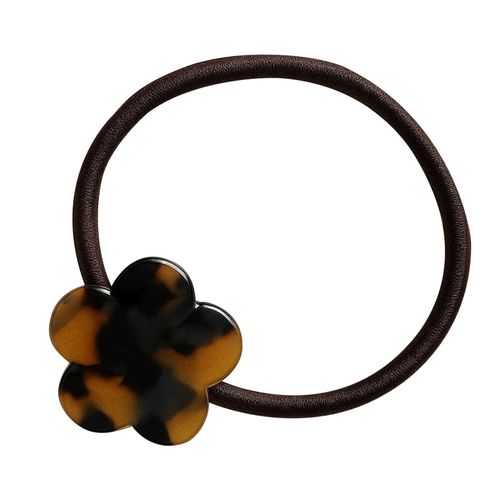 Élastique Casual Pour Cheveux À Fleur De Cerisier En Acrylique Minimaliste Beige